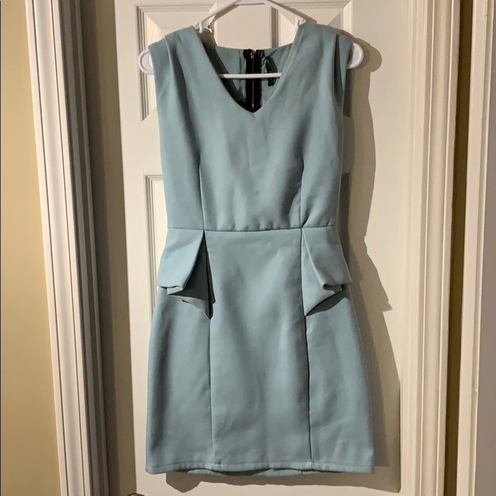 Seafoam green cocktail dress